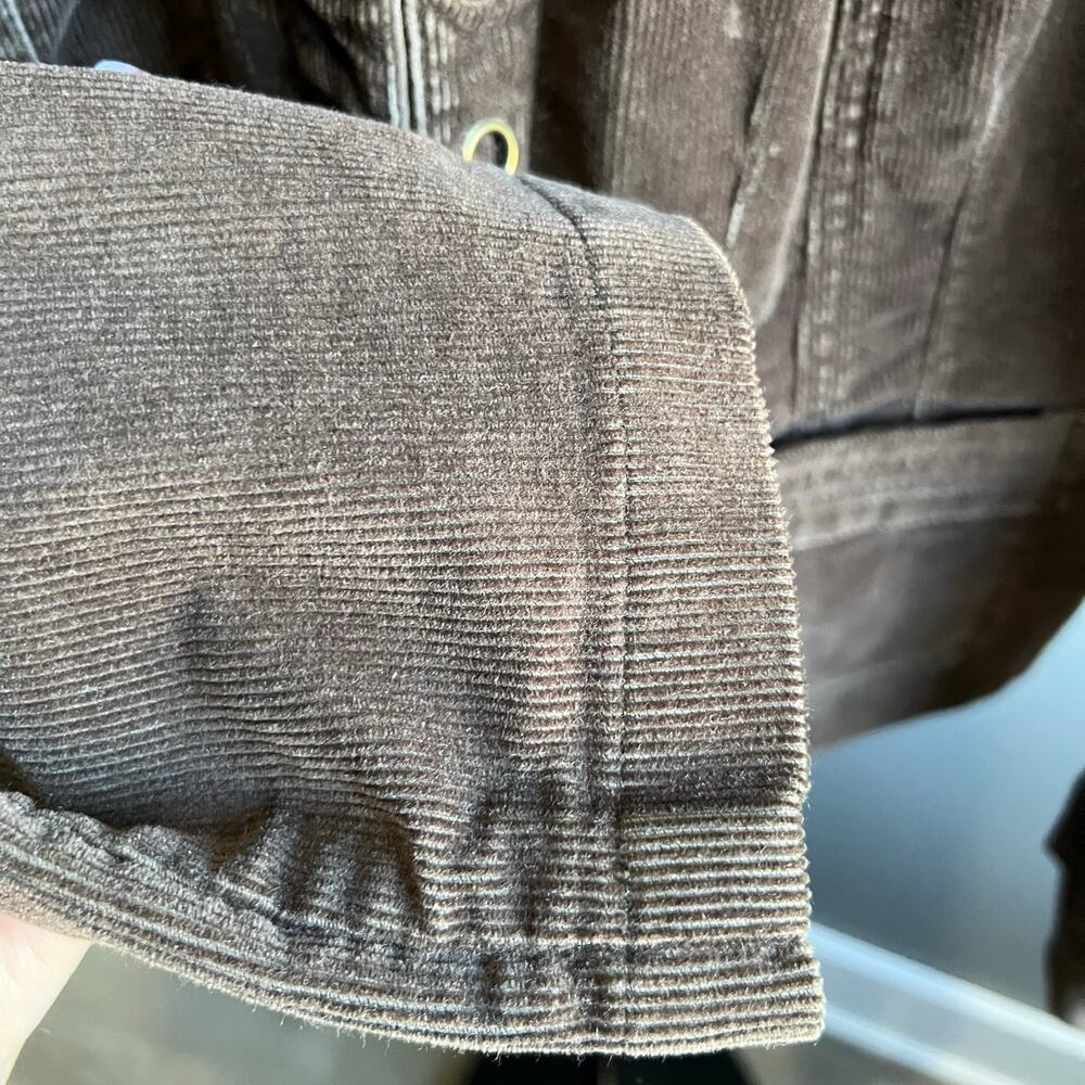 Chic Brown Suede Jacket With Button Detailing - image 8